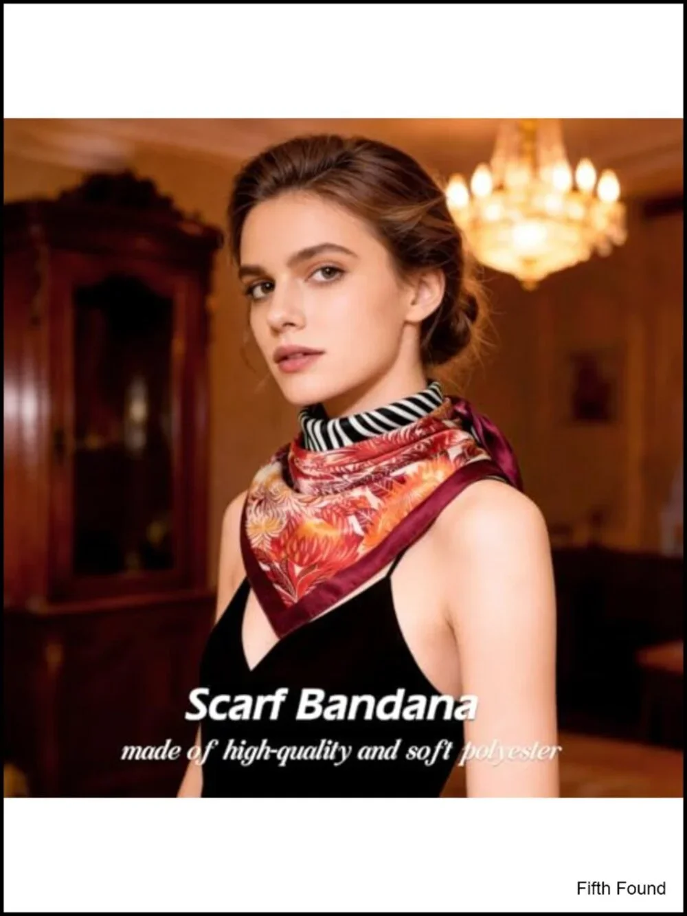 4 Pack Satin Head Scarves for Women - Silk Bandana Neck Scarf Hair Wrap Shawl
